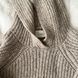 Rare Doen Tuku Bell Sleeve Knit Sweater Hoodie